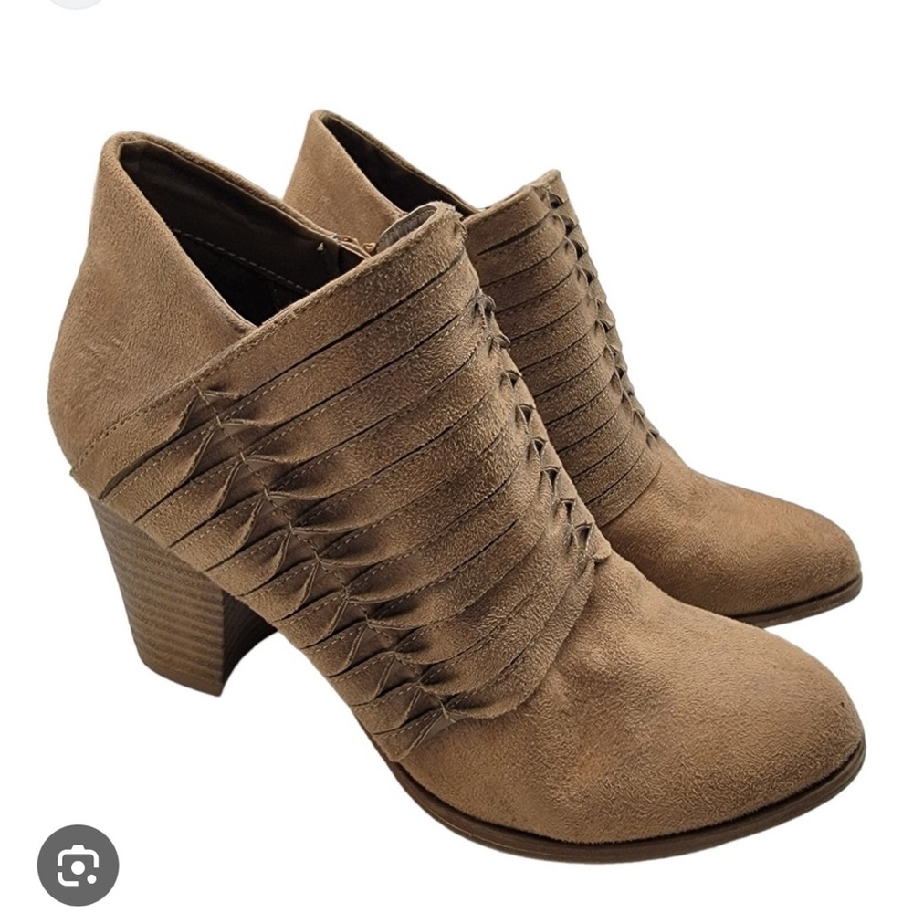 Fergalicious Calhoun Tan Ankle Booties